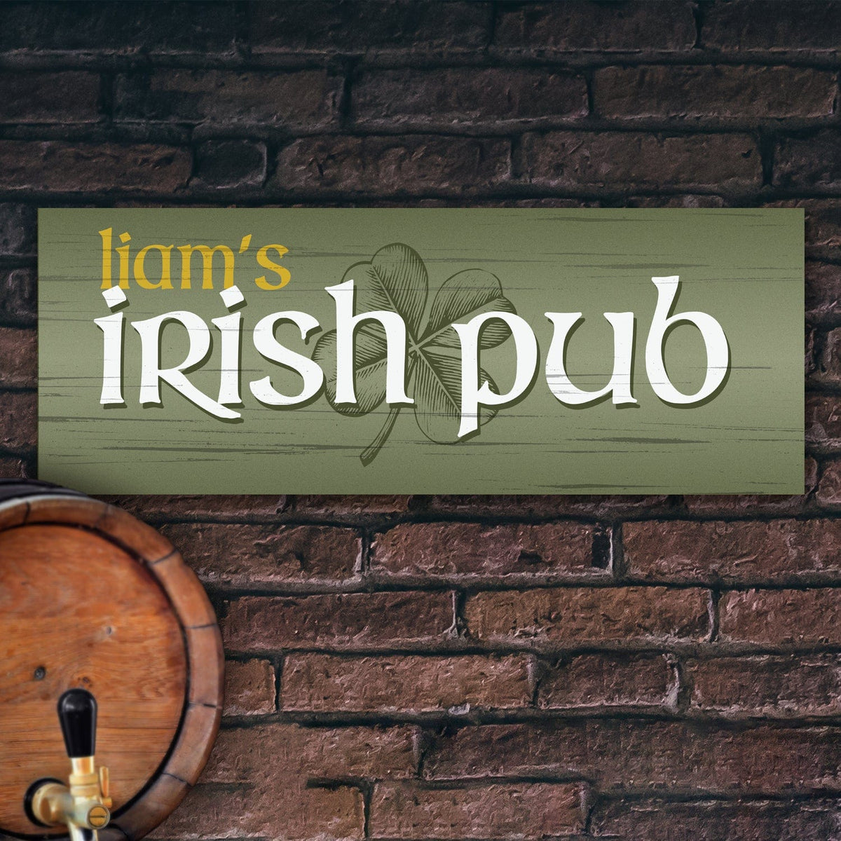 Personal-Prints art Personalized Irish Pub Sign