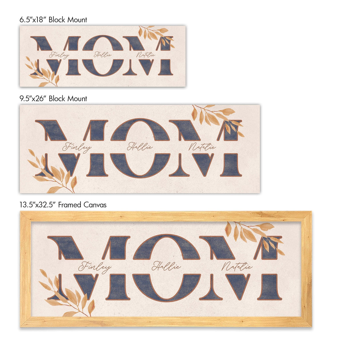 Personal-Prints art Personalized Mid-Century Mom Sign