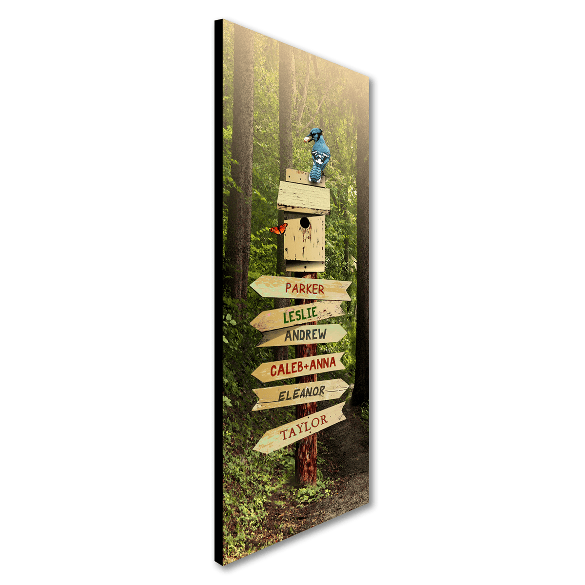 Personal-Prints art Personalized Sign on a Forest Path