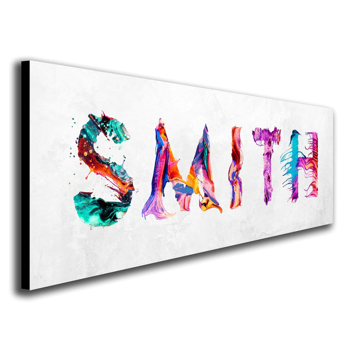 Personal-Prints art Splatter Paint Name Art