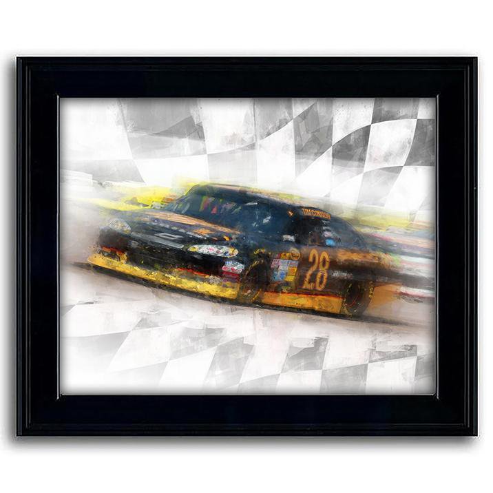 Personal-Prints art 14&quot;x17&quot; Under Glass Stock Car Racing