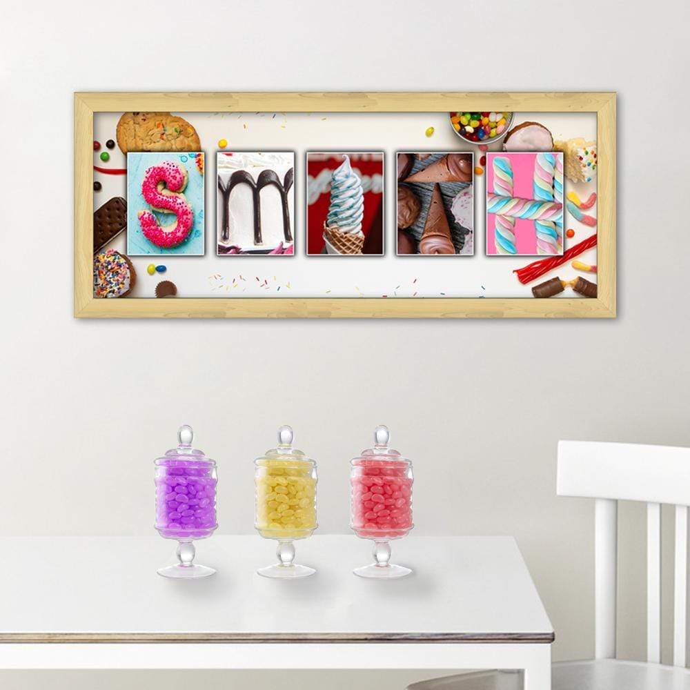 Personal-Prints art Sweets / Candy Name Art