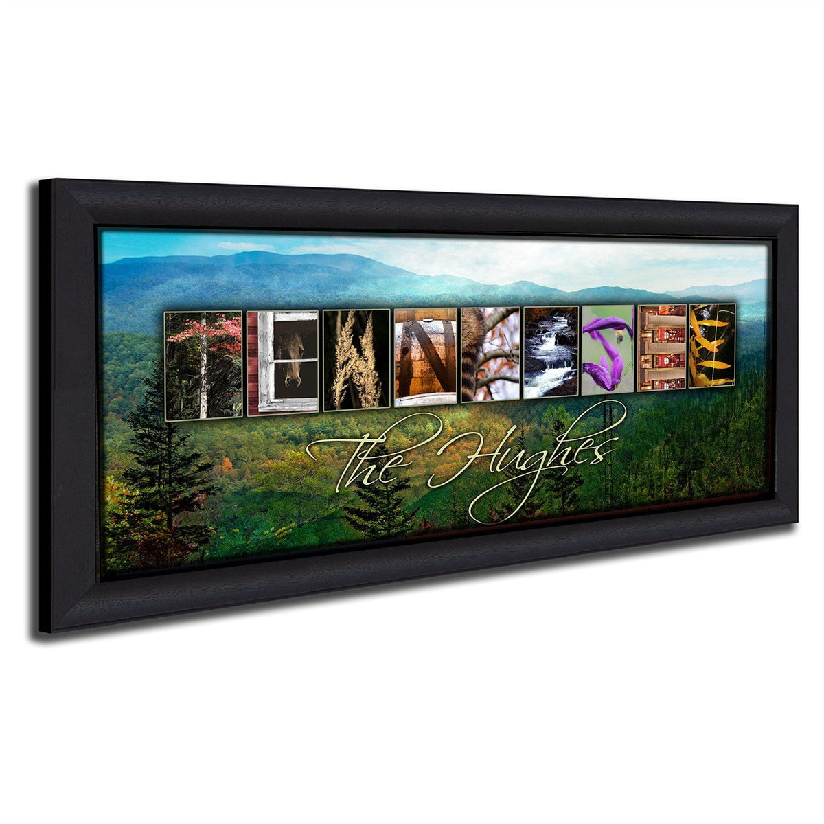 Personal-Prints art 13.5&quot;x32.5&quot; Framed Canvas TENNESSEE - State Name Art