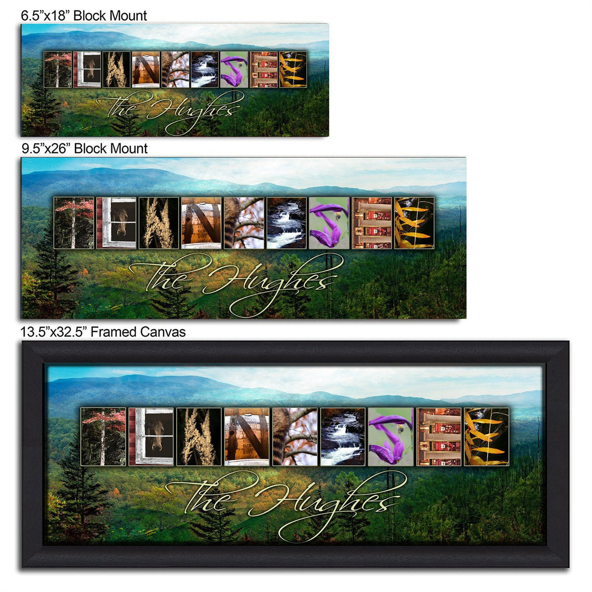 Personal-Prints art TENNESSEE - State Name Art