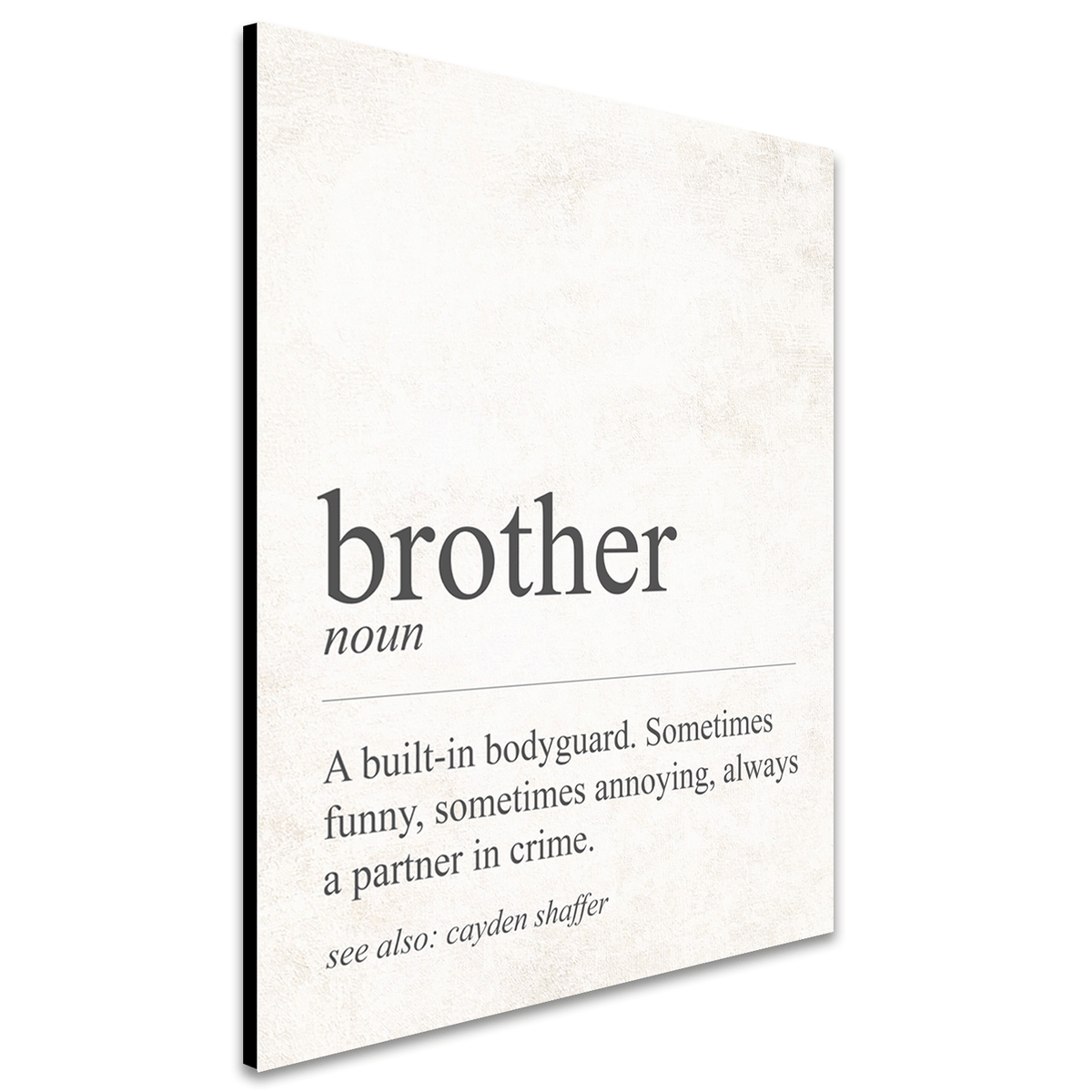 Personal-Prints art The Definition of Brother