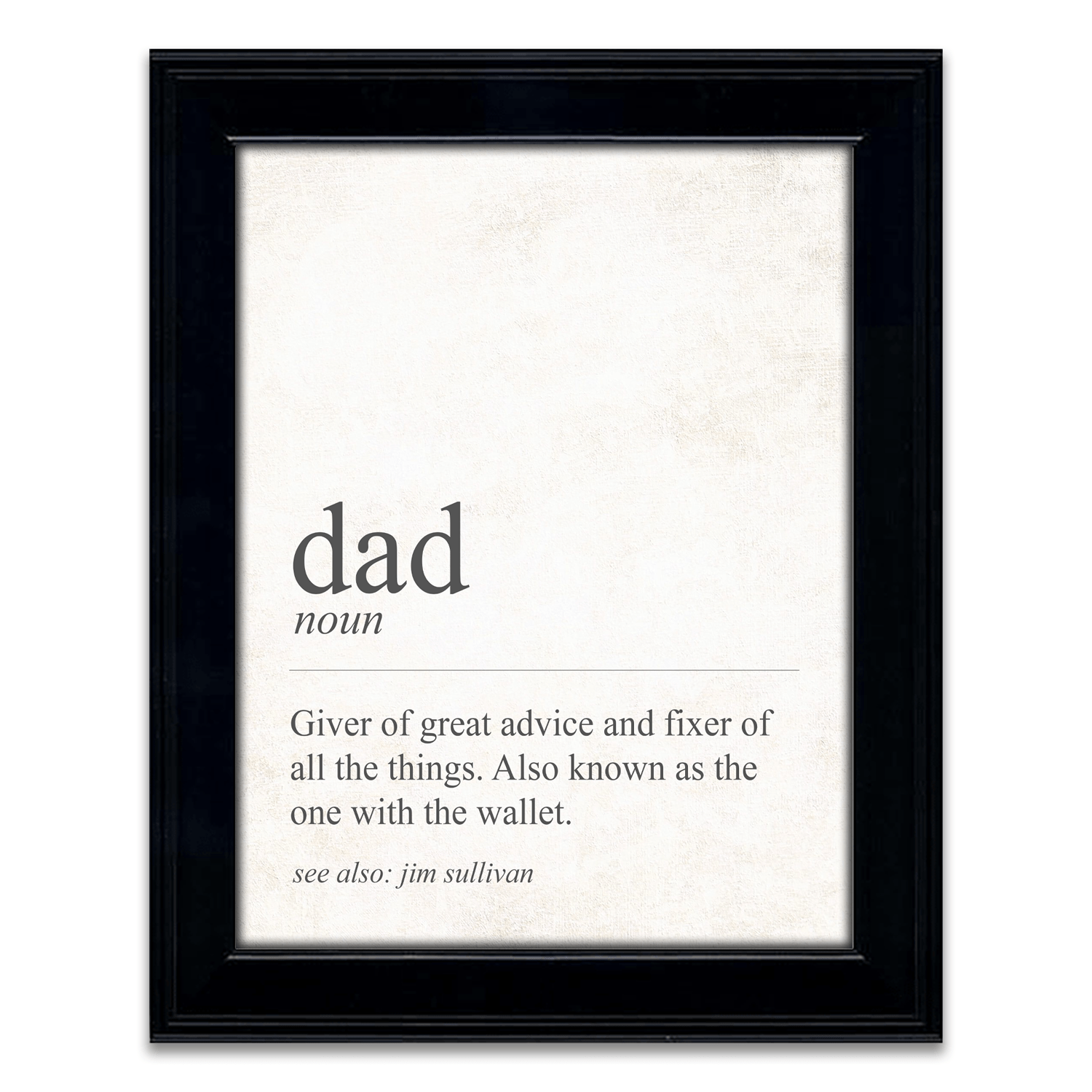 Personal-Prints art 14"x17" Framed Under Glass The Definition of Dad