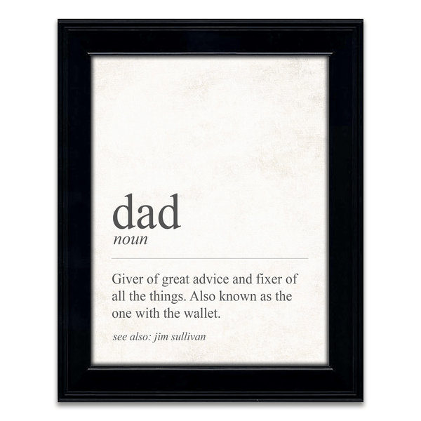 The Definition of a Dad - Great personalized Gift for Dad - Personal-Prints
