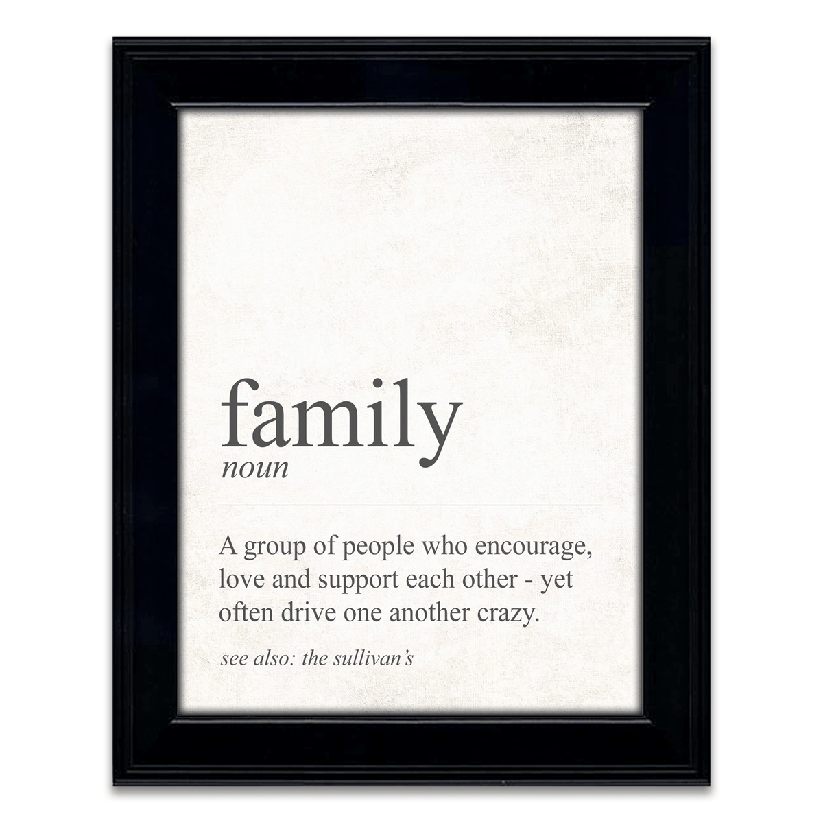 Personal-Prints art 14&quot;x17&quot; Framed Under Glass The Definition of Family