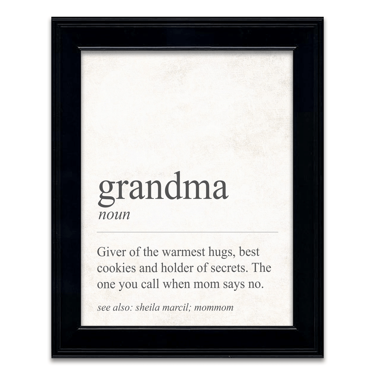 Personal-Prints art 14&quot;x17&quot; Framed Under Glass The Definition of Grandma