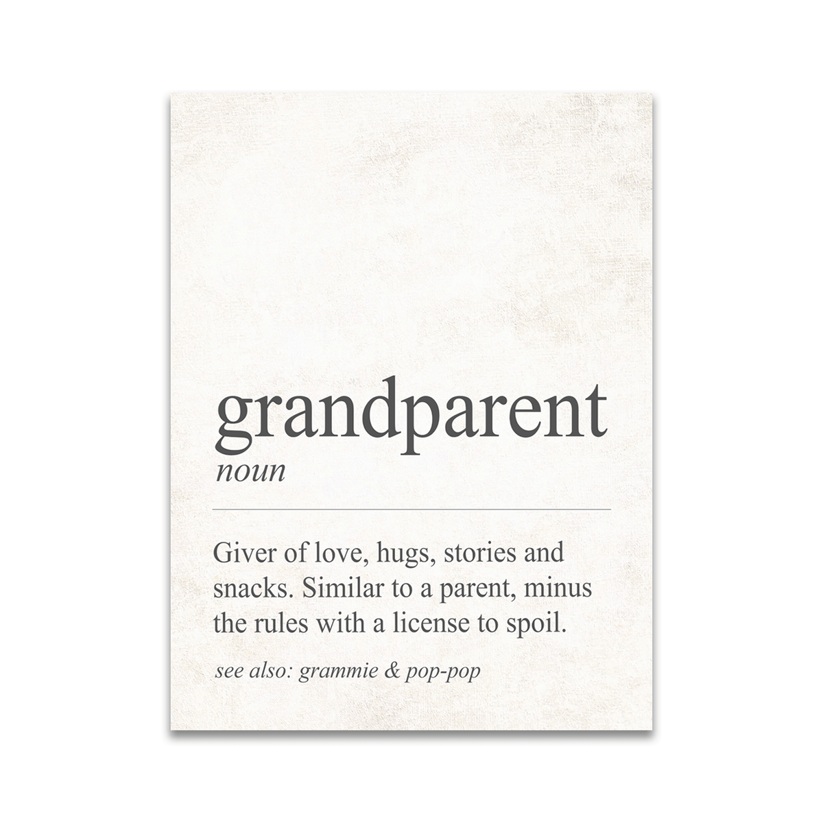 Personal-Prints art 6&quot;x8&quot; Block Mount The Definition of Grandparent