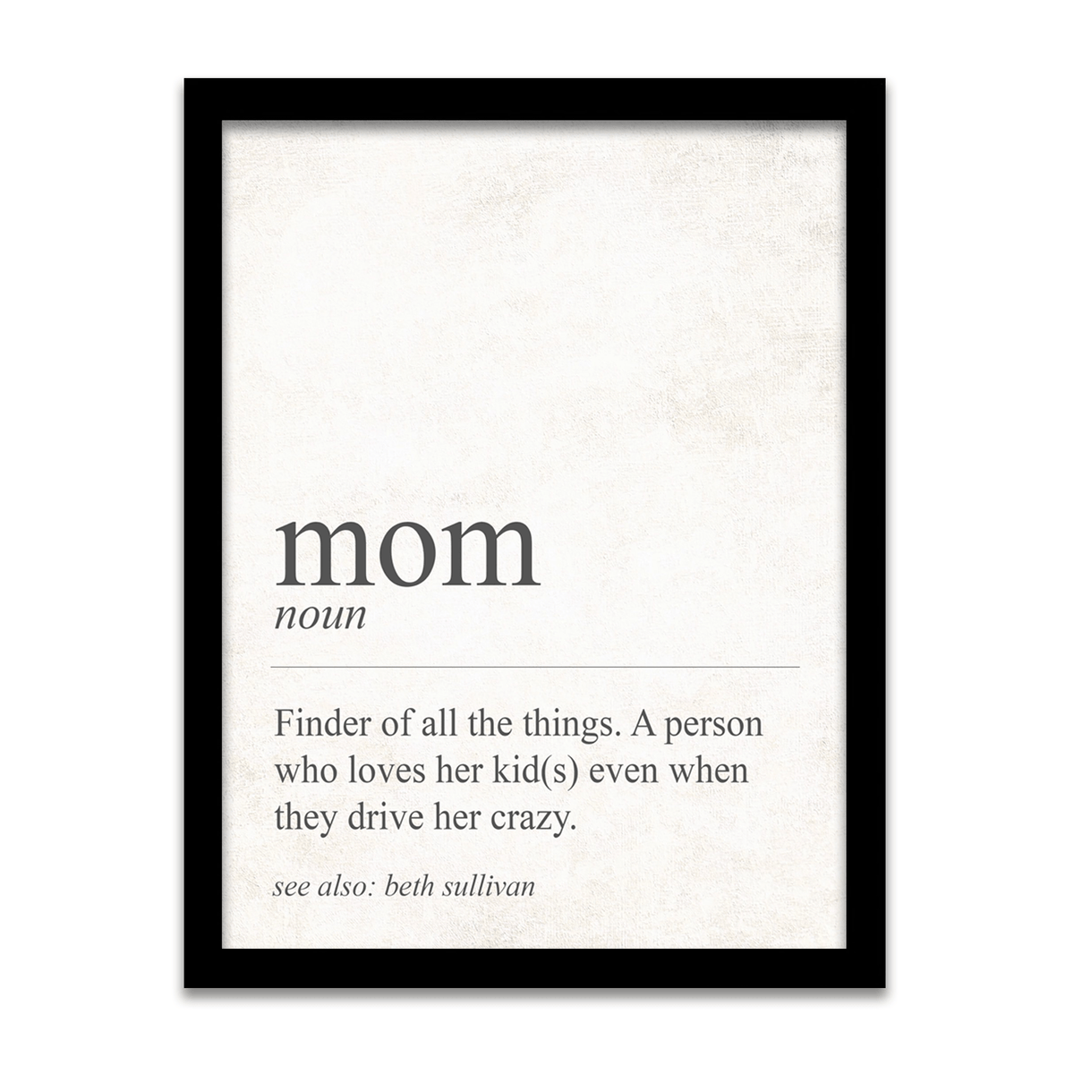 Personal-Prints art 12.5&quot;x15.5&quot; Framed Canvas The Definition of Mom