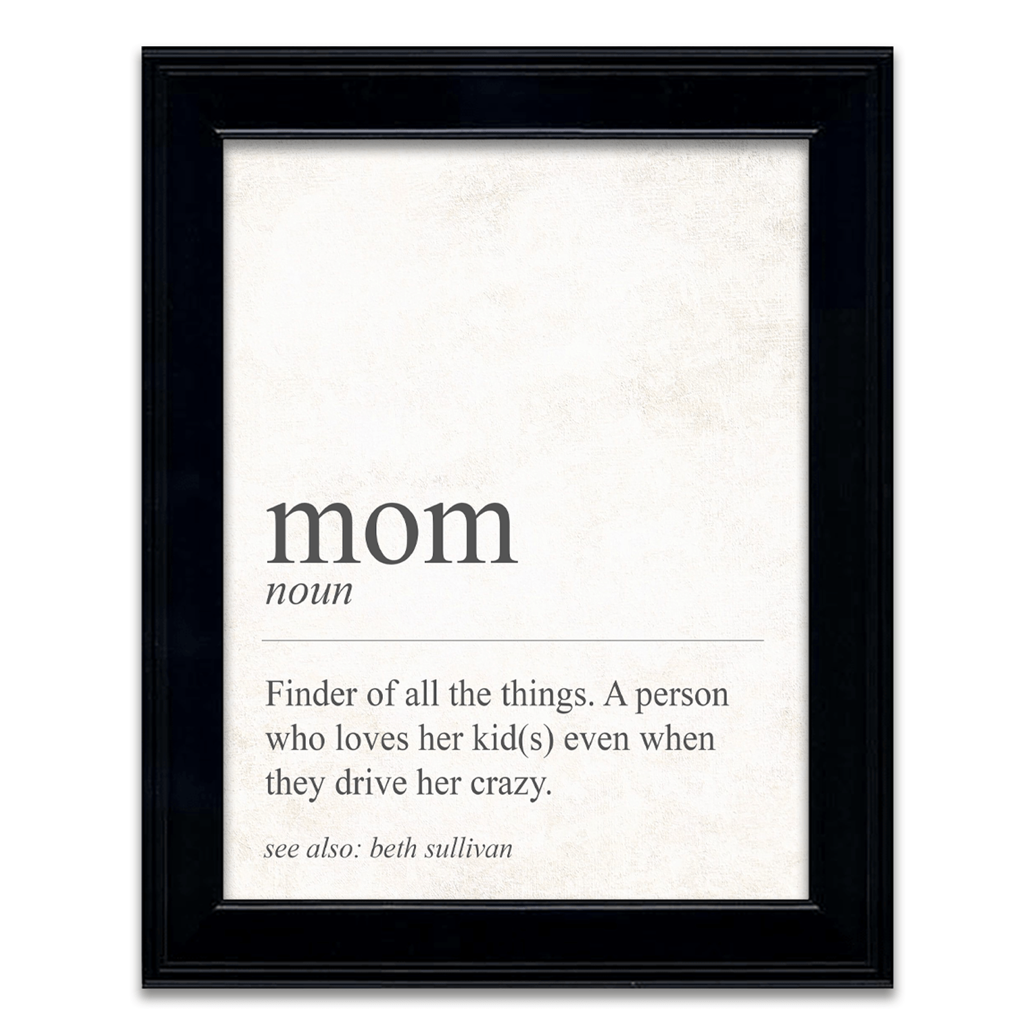 Personal-Prints art 14"x17" Framed Under Glass The Definition of Mom