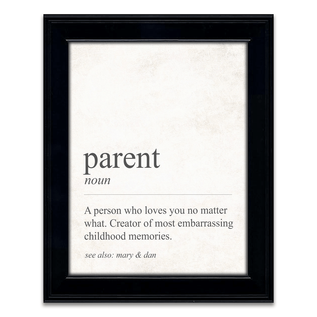 Personal-Prints art 14&quot;x17&quot; Framed Under Glass The Definition of Parent