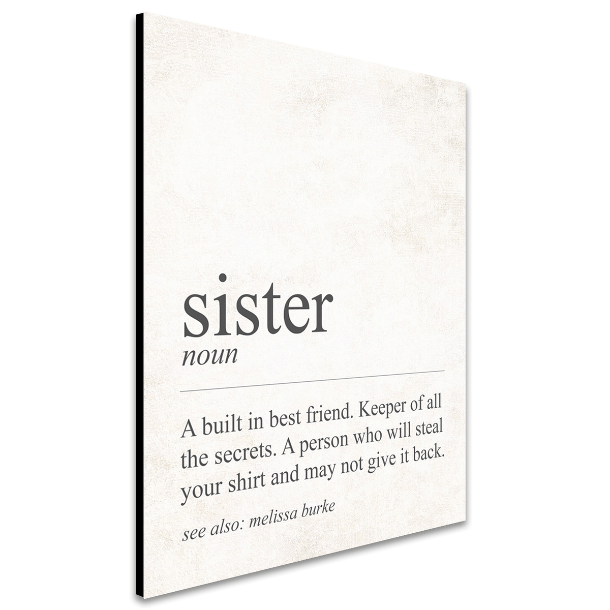 Personal-Prints art The Definition of Sister