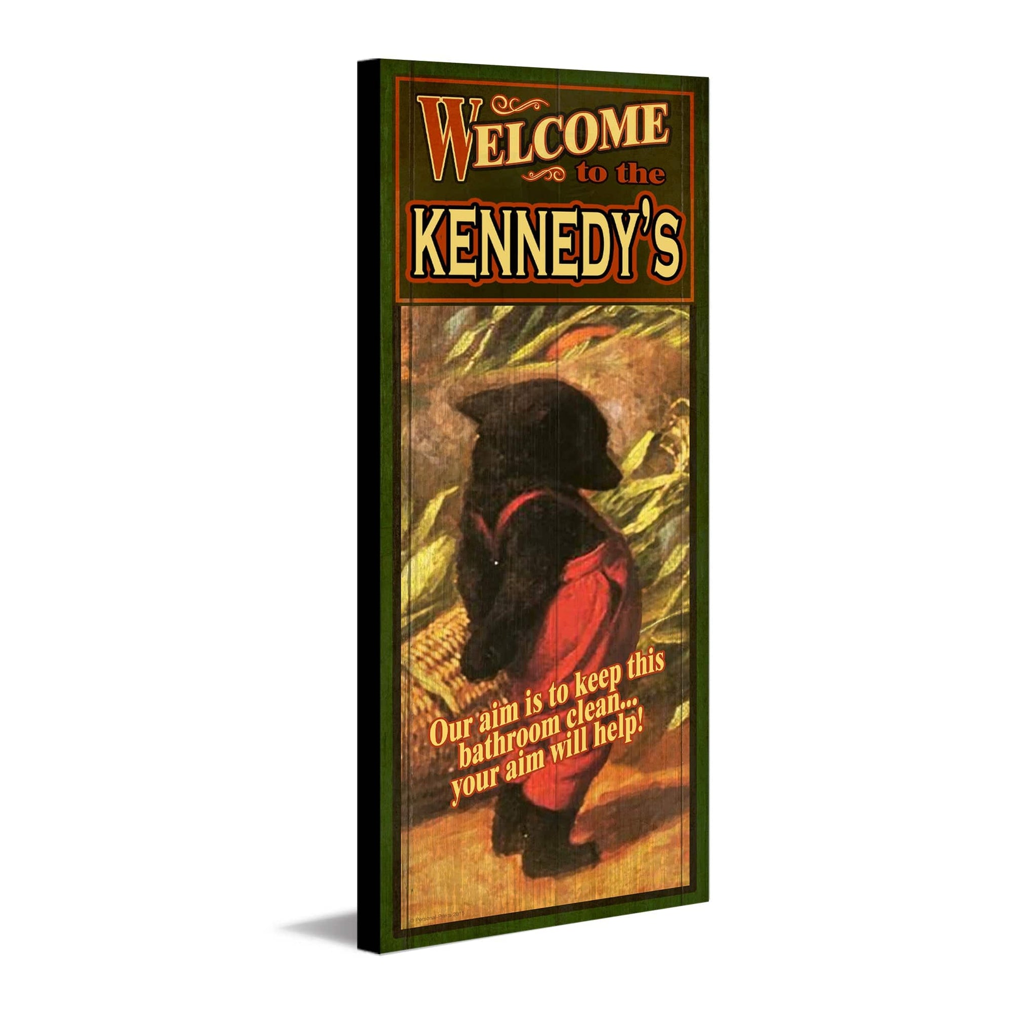 Personal-Prints art Vintage Bear Bathroom Sign