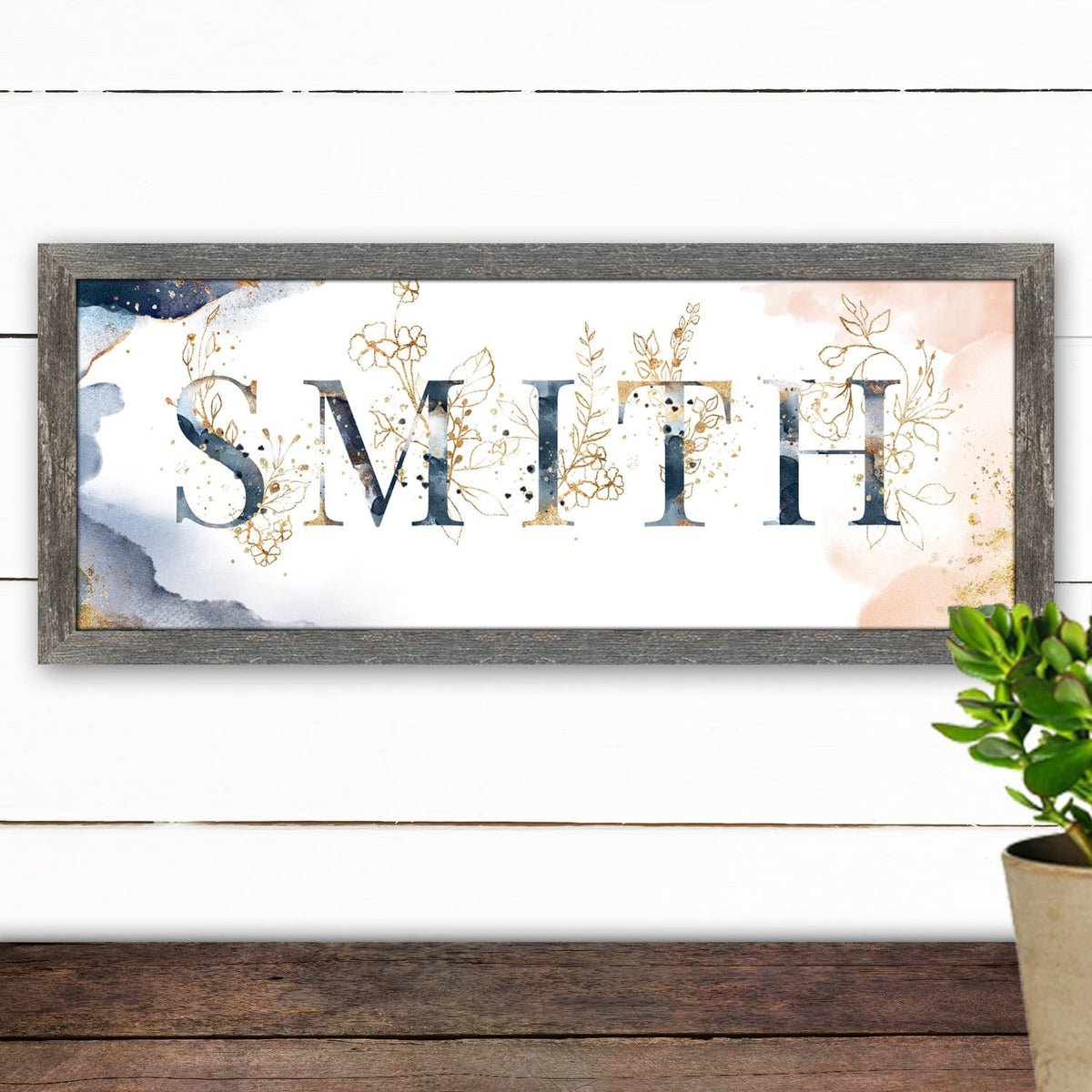 Personal-Prints art Watercolor Elements Name Art