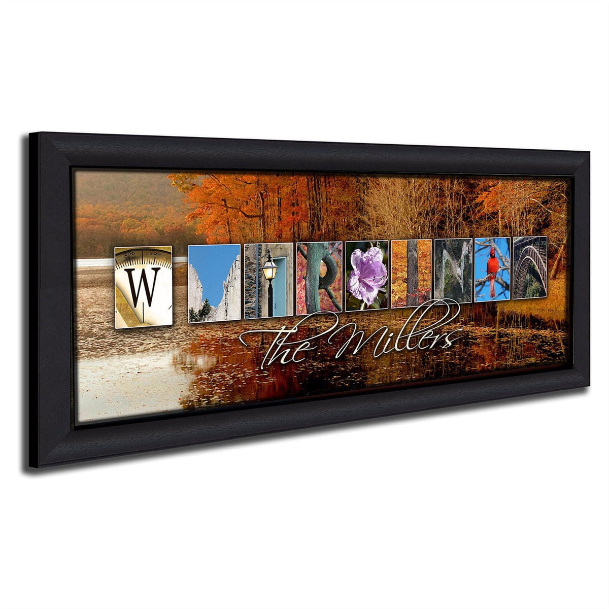 Personal-Prints art 13.5&quot;x32.5&quot; Framed Canvas WEST VIRGINIA - State Name Art