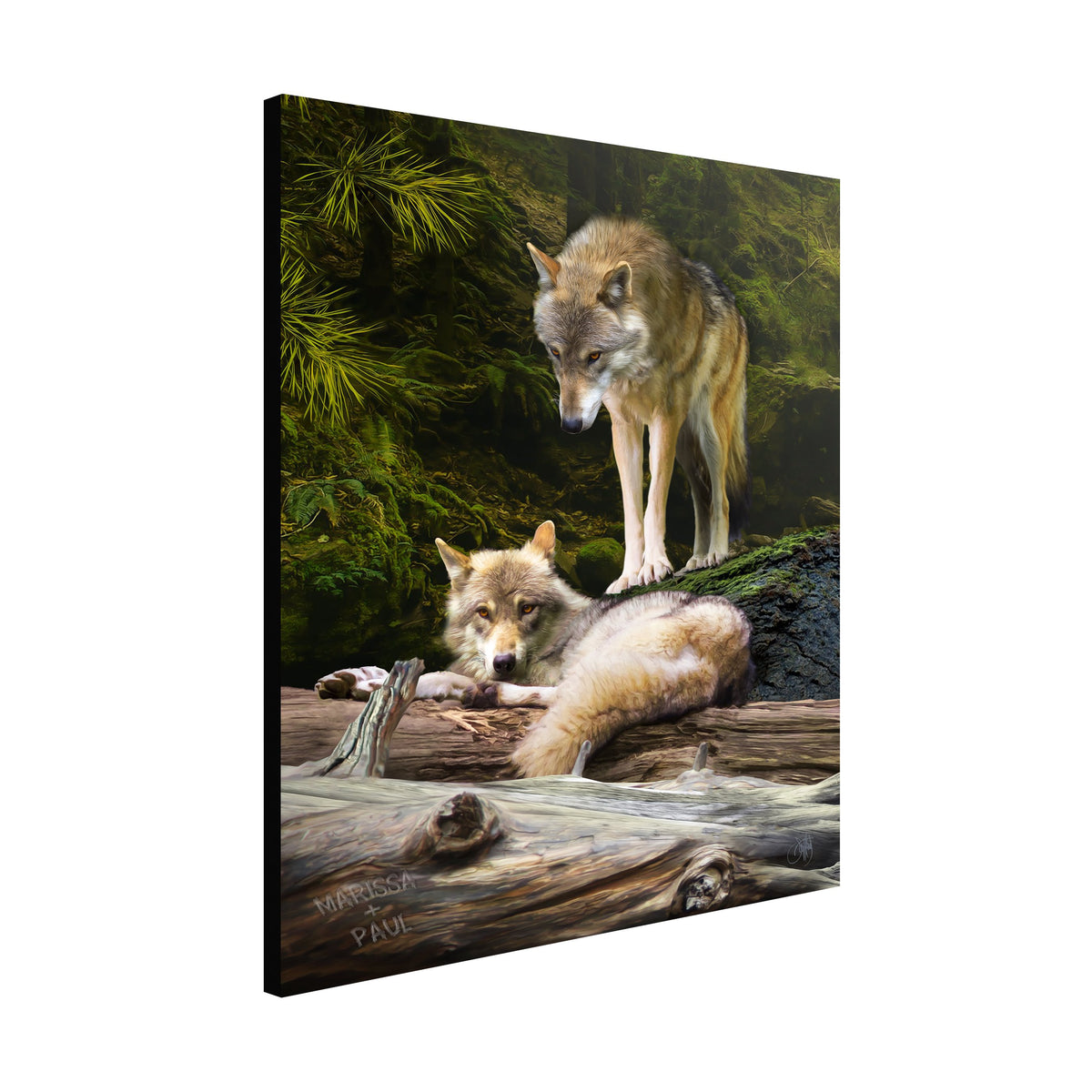 Personal-Prints art Wolf Couple - Wolves